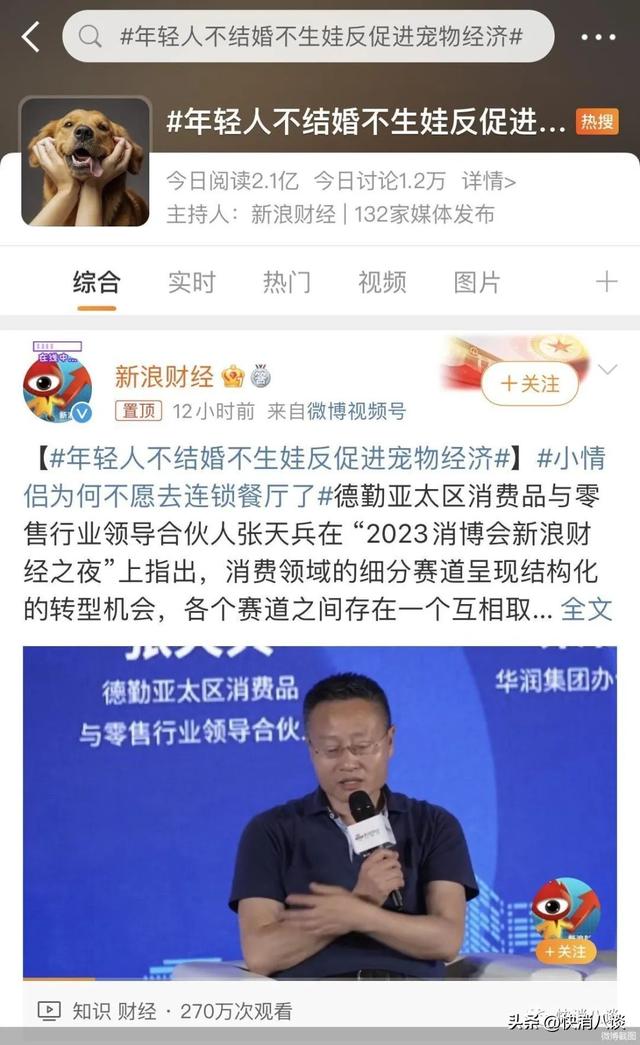 年轻人称“结婚生孩不如养猫养狗”，单只犬年均消费达2882元，单只猫年均消费达1883元，6729万人争做铲屎官