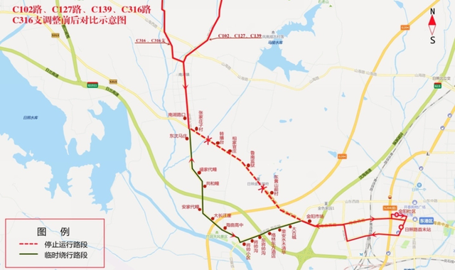 重要通知！日照临时调整23条公交线路