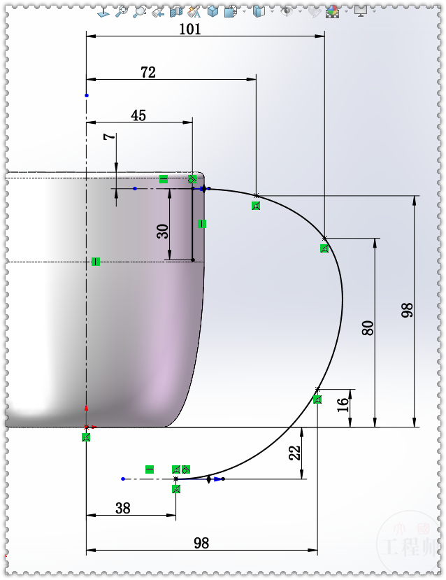 用SolidWorks画一个长相奇特的杯子