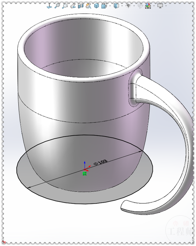 用SolidWorks画一个长相奇特的杯子