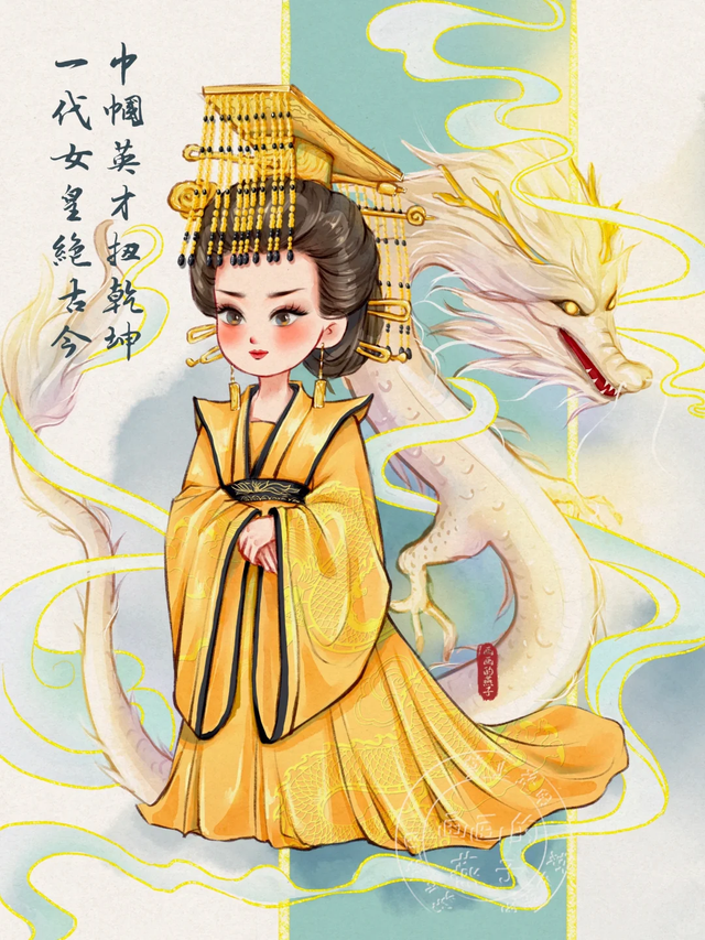 古代女性历史人物插画合集｜武则天，李清照，上官婉儿，独孤伽罗